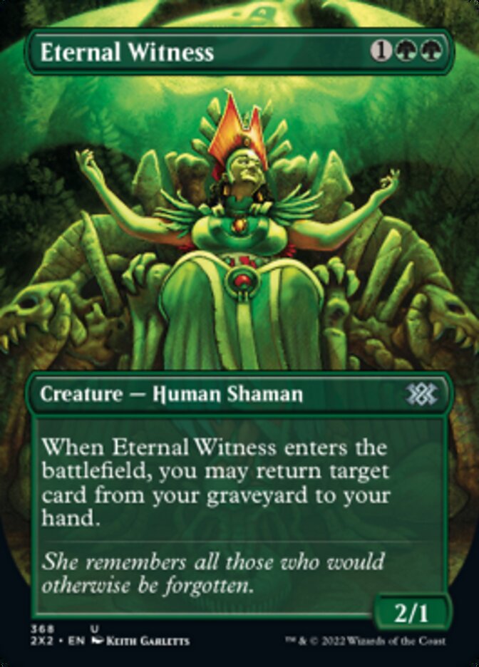 Eternal Witness (Borderless Alternate Art) [Double Masters 2022] | Exor Games Bridgewater