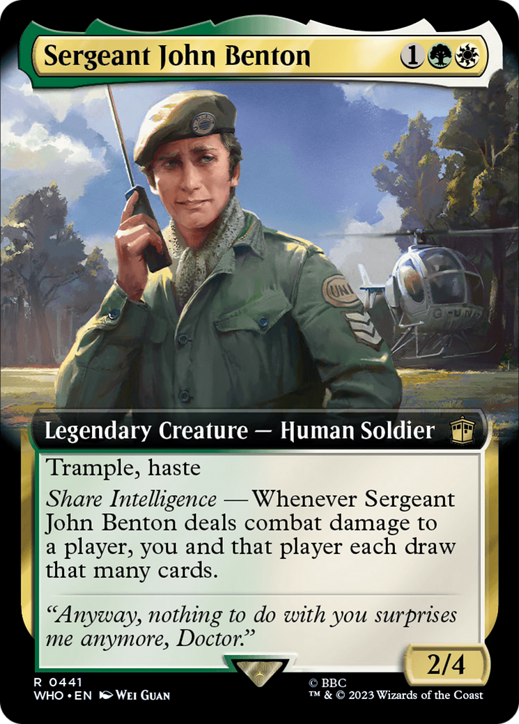 Sergeant John Benton (Extended Art) [Doctor Who] | Exor Games Bridgewater