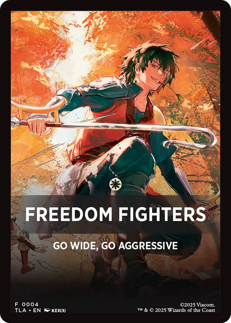 Freedom Fighters Theme Card [Avatar: The Last Airbender Tokens] | Exor Games Bridgewater