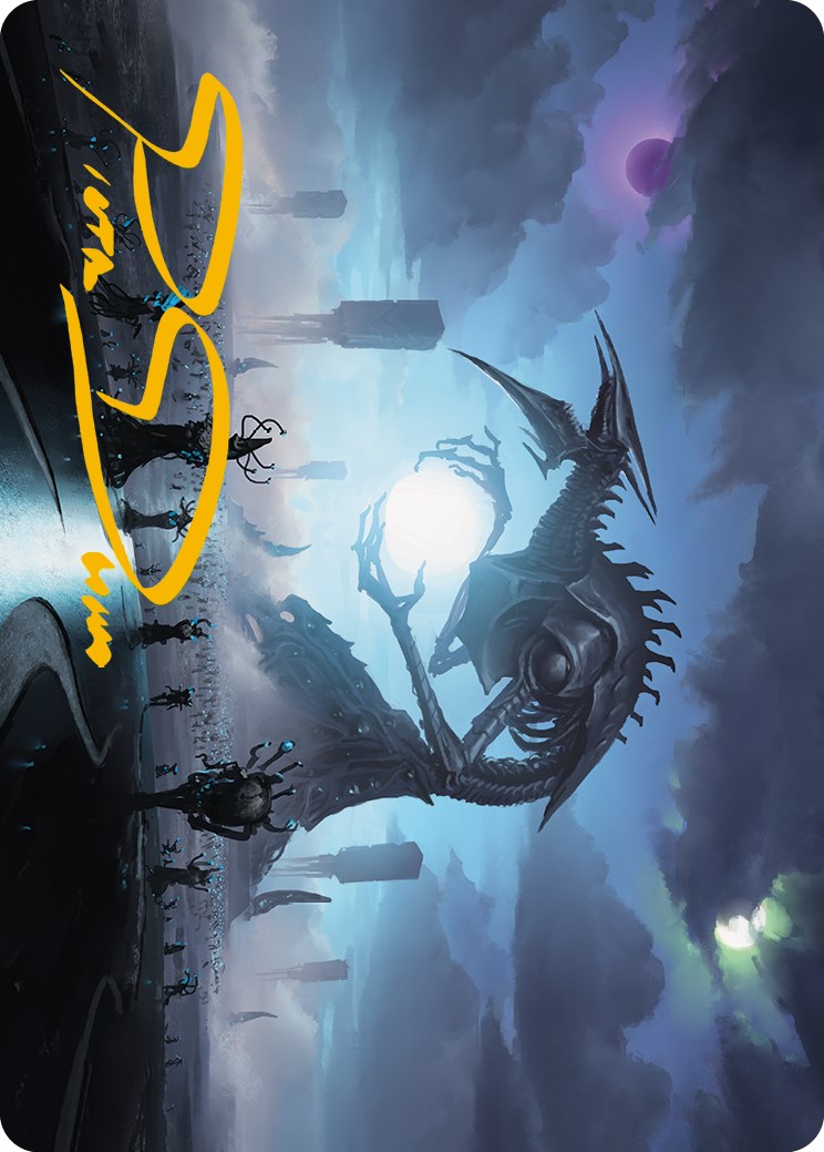 Blue Sun's Twilight Art Card (Gold-Stamped Signature) [Phyrexia: All Will Be One Art Series] | Exor Games Bridgewater