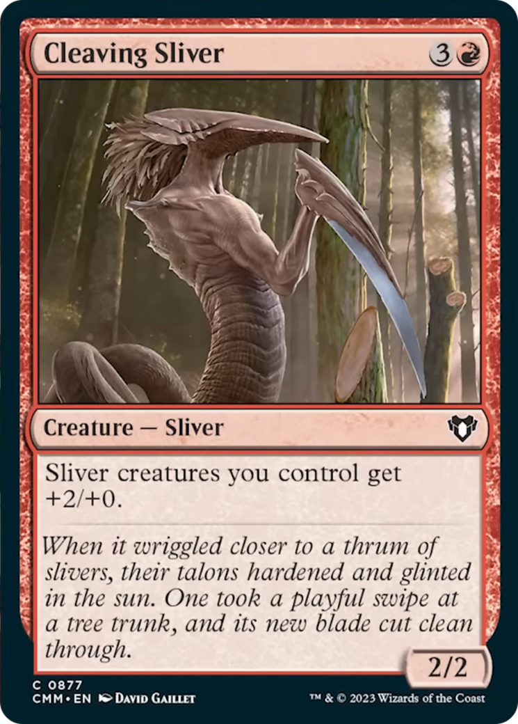 Cleaving Sliver [Commander Masters] | Exor Games Bridgewater