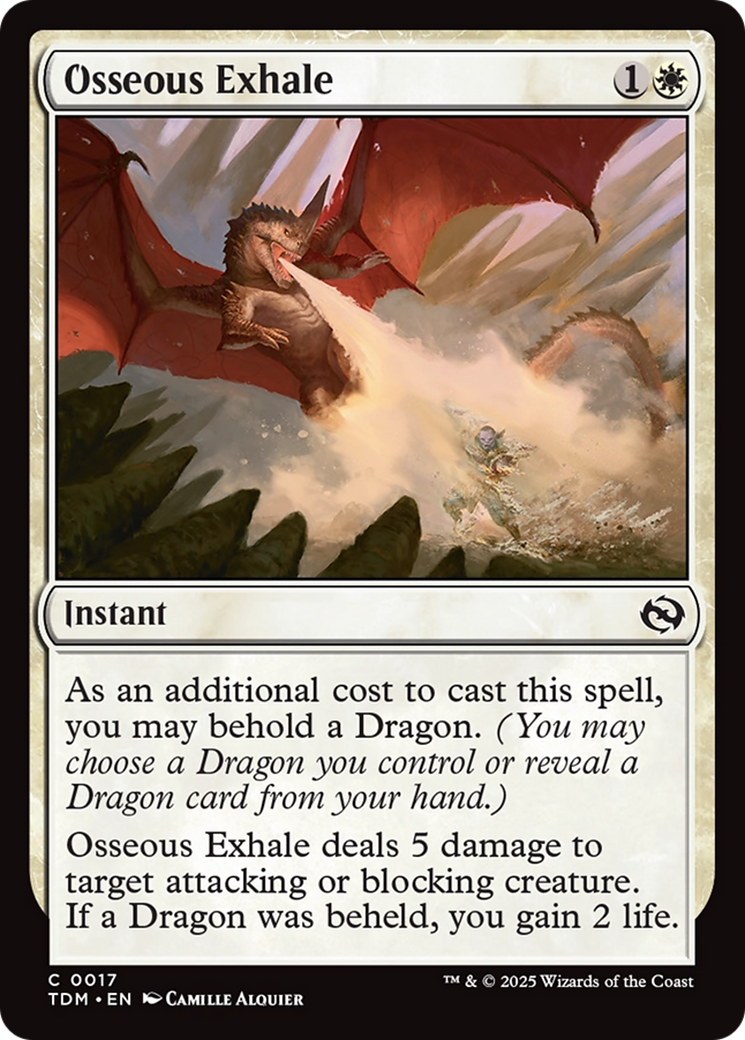 Osseous Exhale [Tarkir: Dragonstorm] | Exor Games Bridgewater