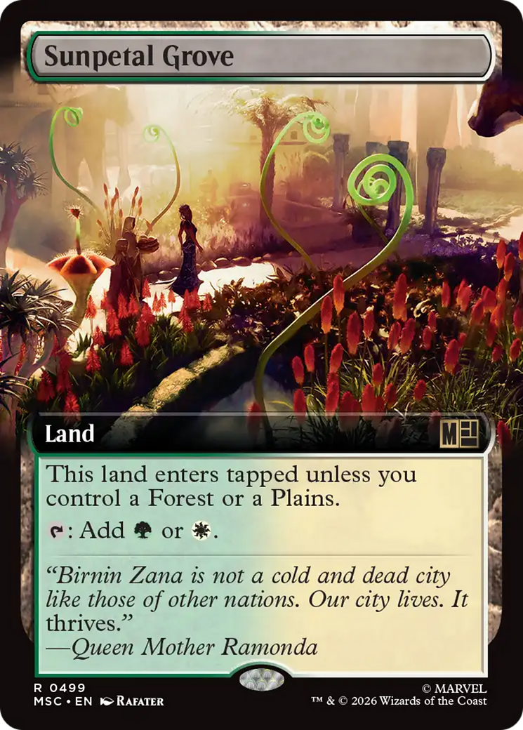 Sunpetal Grove (Extended Art) [Marvel Super Heroes Commander] | Exor Games Bridgewater