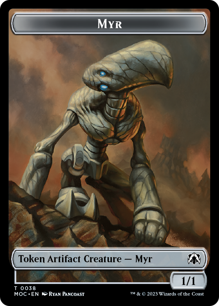 Phyrexian Germ // Myr Double-Sided Token [March of the Machine Commander Tokens] | Exor Games Bridgewater