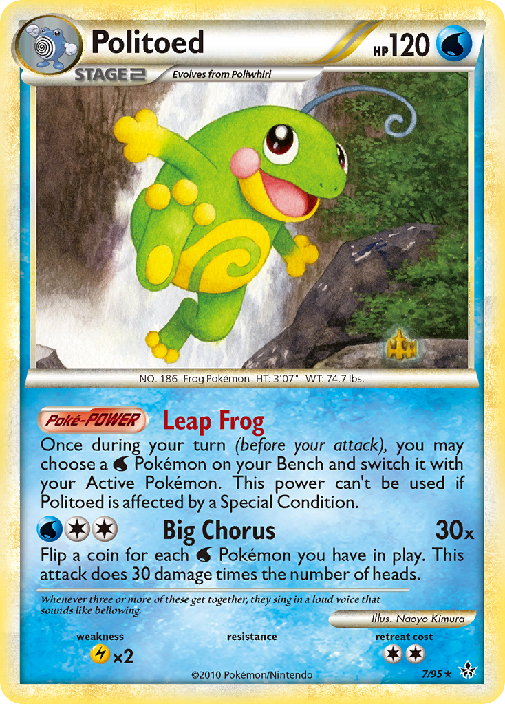 Politoed (7/95) [HeartGold & SoulSilver: Unleashed] | Exor Games Bridgewater