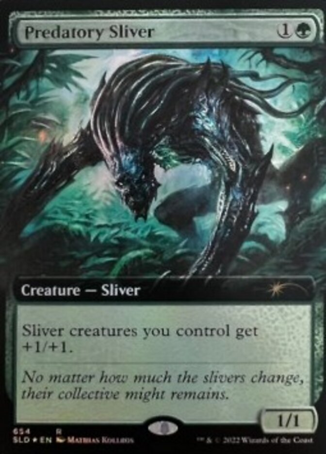 Predatory Sliver (Extended Art) [Secret Lair Drop Promos] | Exor Games Bridgewater