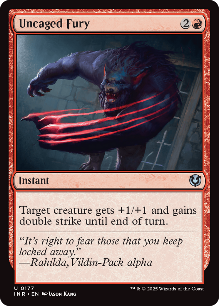 Uncaged Fury [Innistrad Remastered] | Exor Games Bridgewater