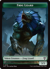 Boar // Frog Lizard Double-Sided Token [Secrets of Strixhaven Commander Tokens] | Exor Games Bridgewater