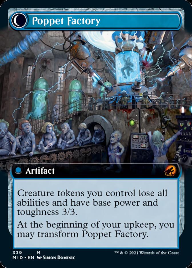 Poppet Stitcher // Poppet Factory (Extended Art) [Innistrad: Midnight Hunt] | Exor Games Bridgewater
