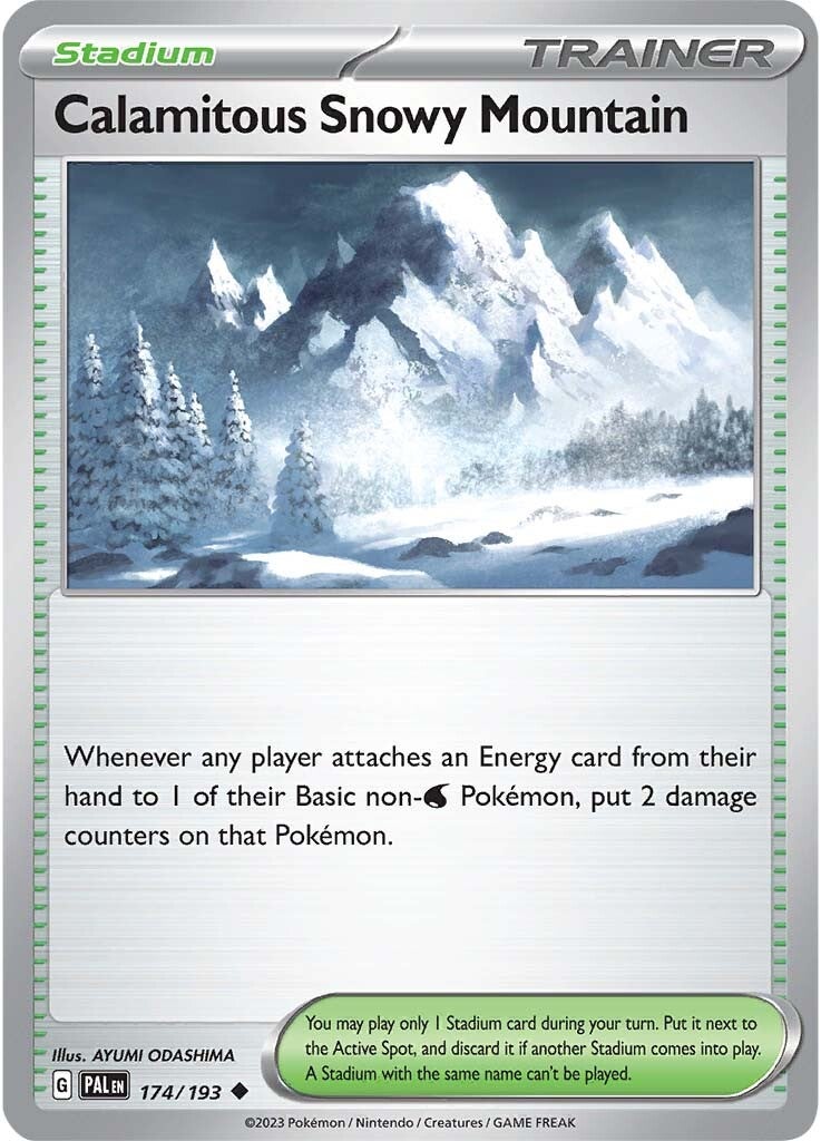 Calamitous Snowy Mountain (174/193) [Scarlet & Violet: Paldea Evolved] | Exor Games Bridgewater