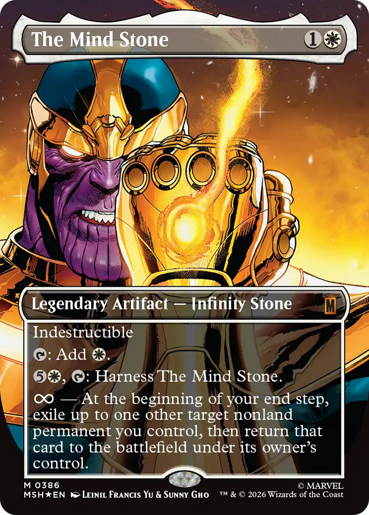 The Mind Stone (Borderless) [Marvel Super Heroes] | Exor Games Bridgewater