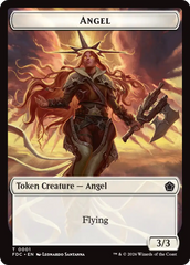 Angel (0001) // Angel (0002) Double-Sided Token [Foundations Commander Tokens] | Exor Games Bridgewater
