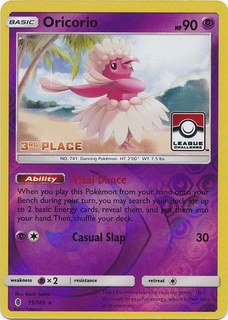 Oricorio (55/145) (League Promo 3rd Place) [Sun & Moon: Guardians Rising] | Exor Games Bridgewater