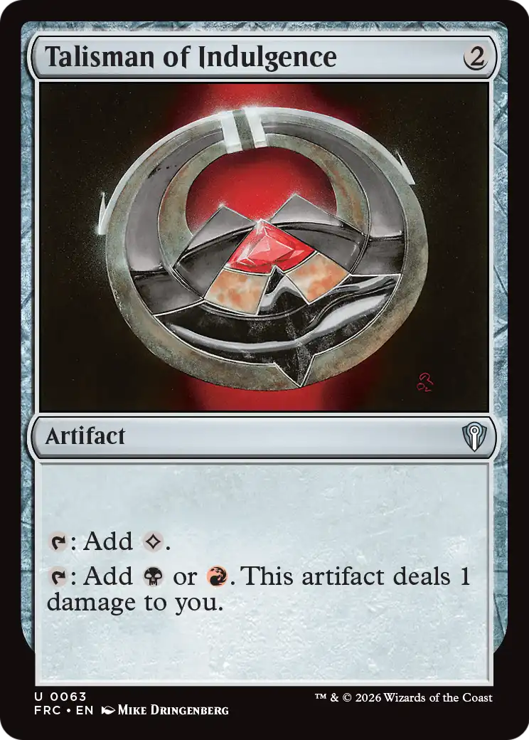 Talisman of Indulgence [Reality Fracture Commander] | Exor Games Bridgewater