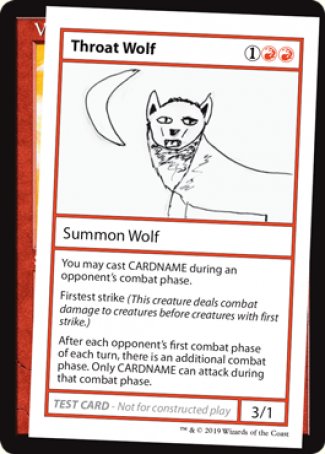 Throat Wolf (2021 Edition) [Mystery Booster Playtest Cards] | Exor Games Bridgewater