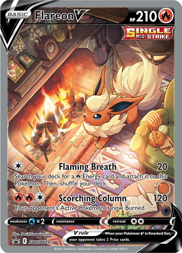 Flareon V (SWSH179) [Sword & Shield: Black Star Promos] | Exor Games Bridgewater