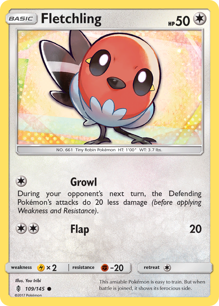 Fletchling (109/145) [Sun & Moon: Guardians Rising] | Exor Games Bridgewater