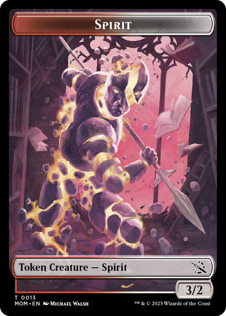 Spirit Token (13) [March of the Machine Tokens] | Exor Games Bridgewater