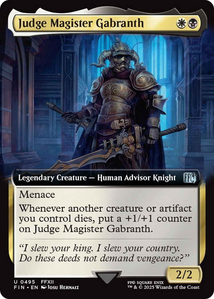 Judge Magister Gabranth (Extended Art) [FINAL FANTASY] | Exor Games Bridgewater