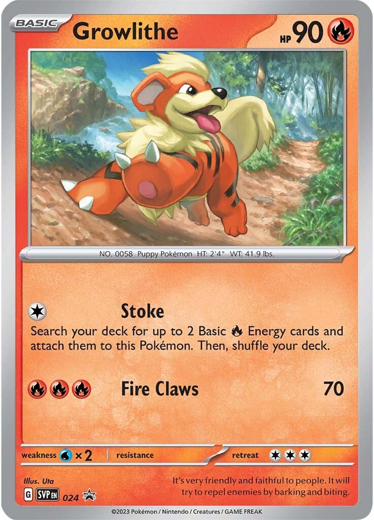 Growlithe (024) [Scarlet & Violet: Black Star Promos] | Exor Games Bridgewater