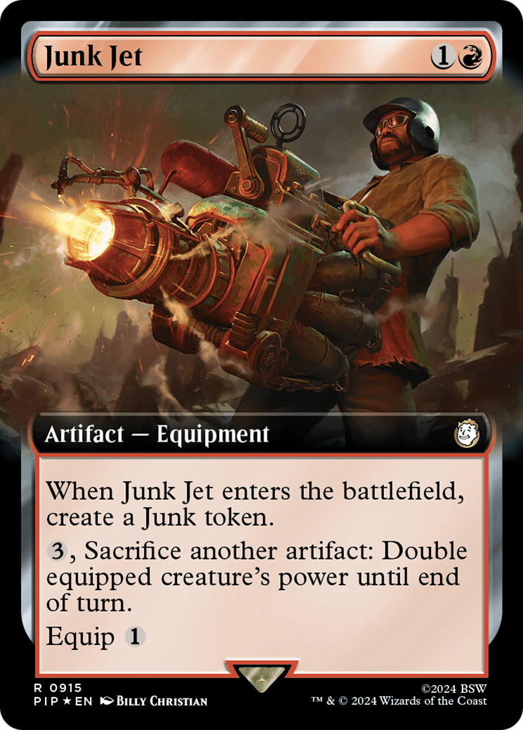 Junk Jet (Extended Art) (Surge Foil) [Fallout] | Exor Games Bridgewater