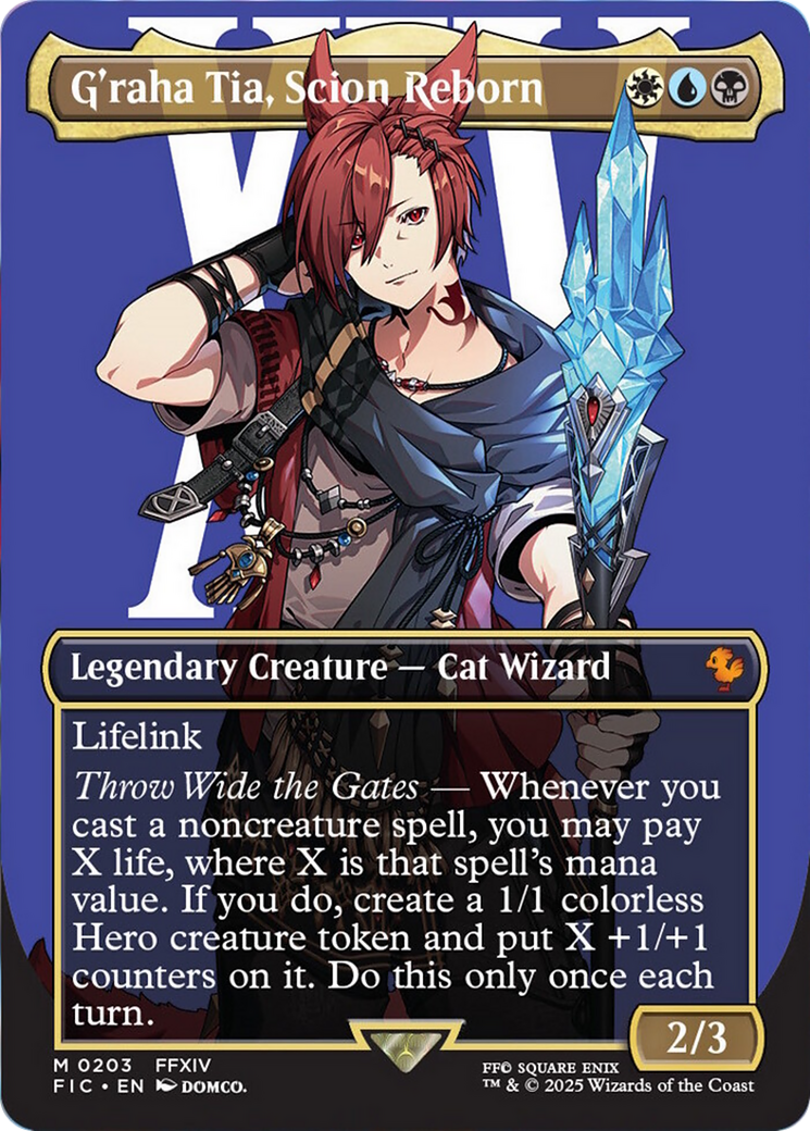 G'raha Tia, Scion Reborn (Borderless) [FINAL FANTASY Commander] | Exor Games Bridgewater