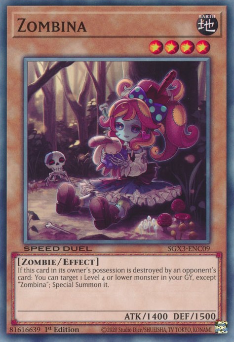 Zombina [SGX3-ENC09] Common | Exor Games Bridgewater