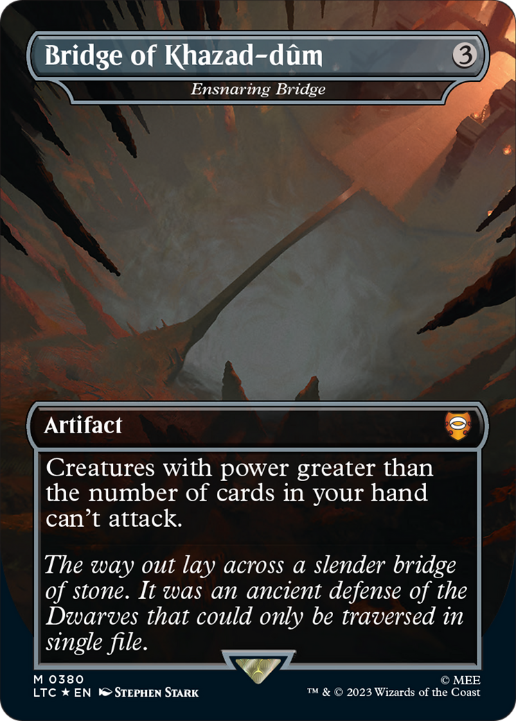 Bridge of Khazad-dum - Ensnaring Bridge (Surge Foil Realms and Relics) [The Lord of the Rings: Tales of Middle-Earth Commander] | Exor Games Bridgewater