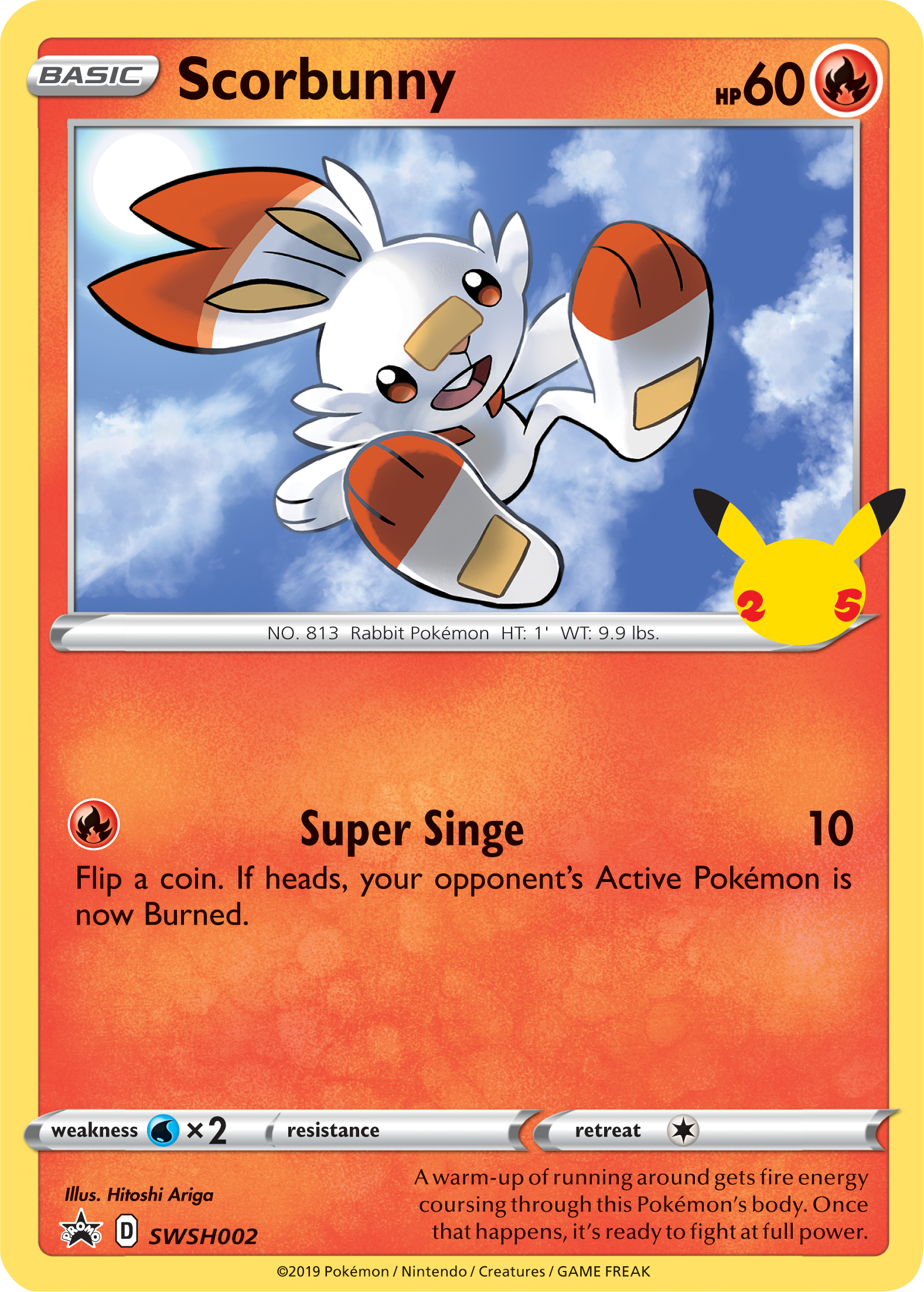 Scorbunny (SWSH002) (Jumbo Card) [First Partner Pack] | Exor Games Bridgewater