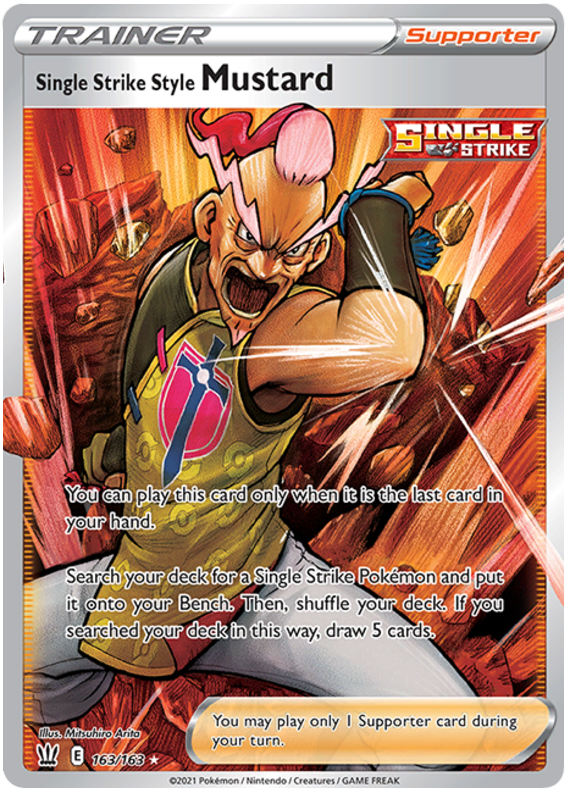 Single Strike Style Mustard (163/163) [Sword & Shield: Battle Styles] | Exor Games Bridgewater