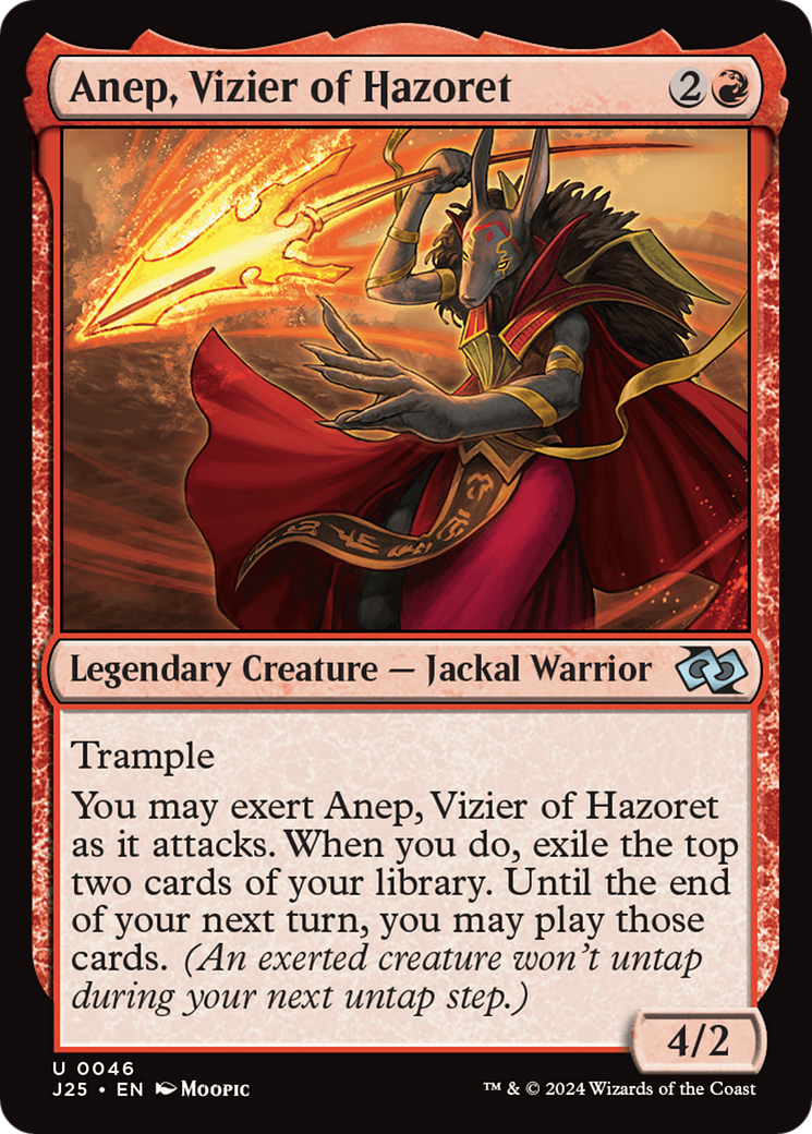 Anep, Vizier of Hazoret (Anime) [Foundations Jumpstart] | Exor Games Bridgewater