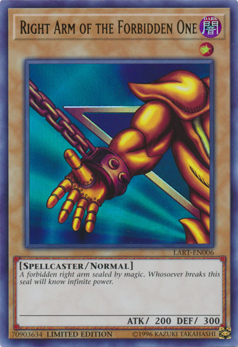 Right Arm of the Forbidden One [LART-EN006] Ultra Rare | Exor Games Bridgewater