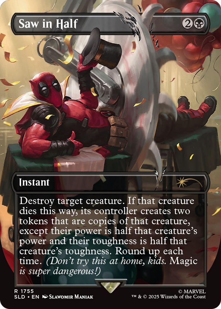 Saw in Half (Rainbow Foil) [Secret Lair Drop Series] | Exor Games Bridgewater