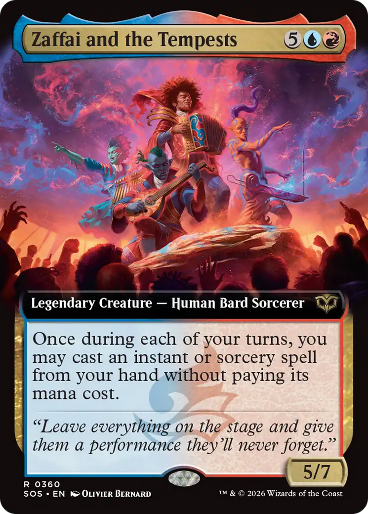 Zaffai and the Tempests (Extended Art) [Secrets of Strixhaven] | Exor Games Bridgewater