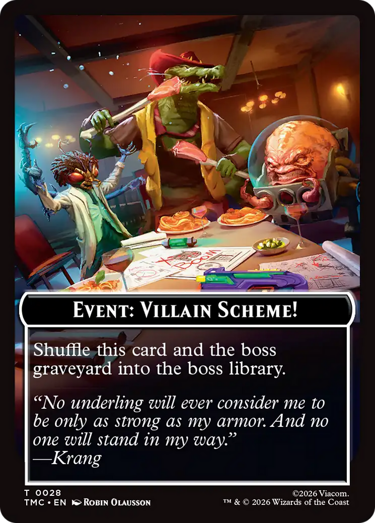 Event: Villain Scheme! [Teenage Mutant Ninja Turtles Commander Tokens] | Exor Games Bridgewater