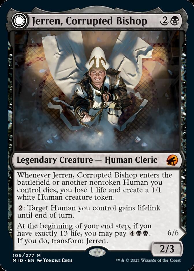 Jerren, Corrupted Bishop // Ormendahl, the Corrupted [Innistrad: Midnight Hunt] | Exor Games Bridgewater