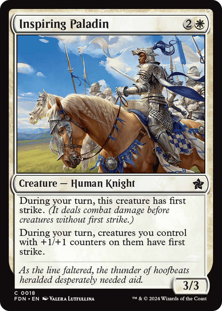 Inspiring Paladin [Foundations] | Exor Games Bridgewater