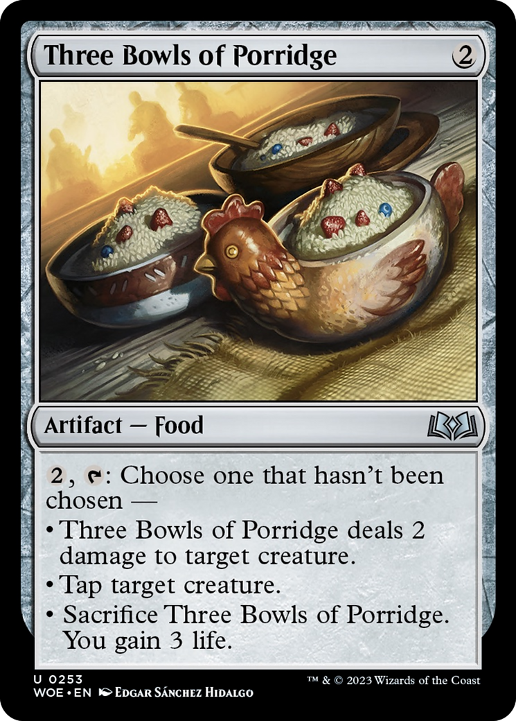 Three Bowls of Porridge [Wilds of Eldraine] | Exor Games Bridgewater