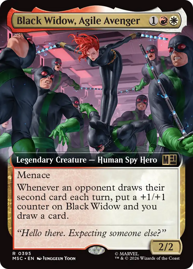 Black Widow, Agile Avenger (Extended Art) [Marvel Super Heroes Commander] | Exor Games Bridgewater