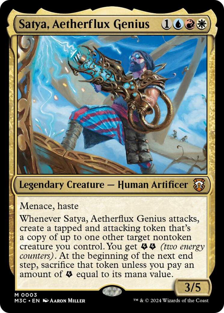 Satya, Aetherflux Genius [Modern Horizons 3 Commander] | Exor Games Bridgewater