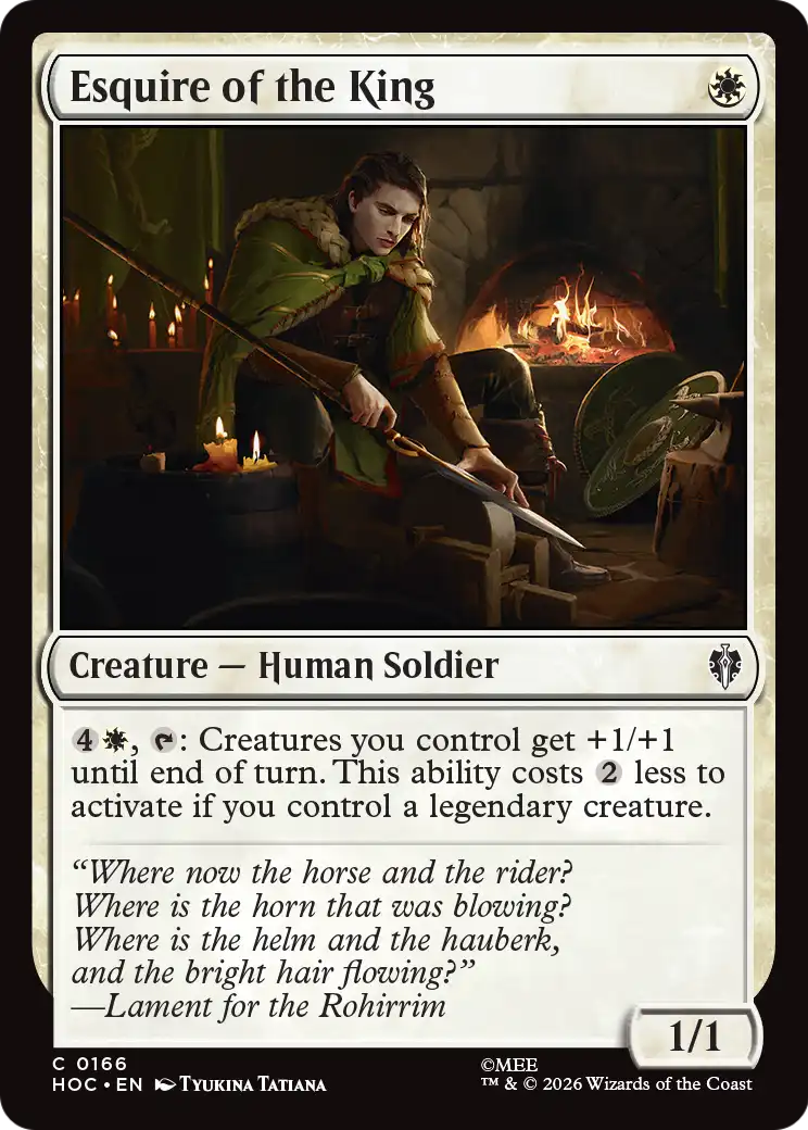 Esquire of the King [The Hobbit: Eternal-Legal] | Exor Games Bridgewater