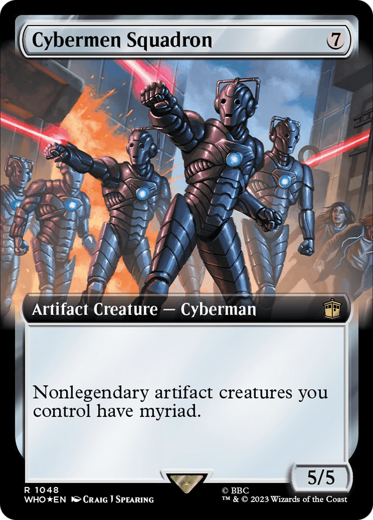 Cybermen Squadron (Extended Art) (Surge Foil) [Doctor Who] | Exor Games Bridgewater