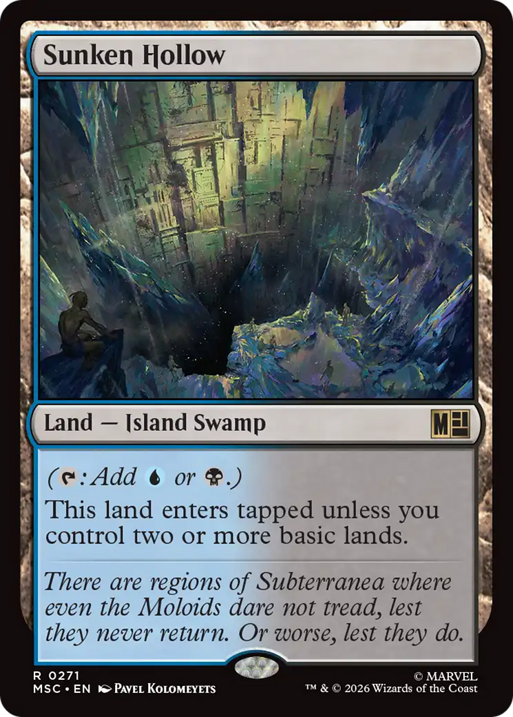 Sunken Hollow (Surge Foil) [Marvel Super Heroes Commander] | Exor Games Bridgewater
