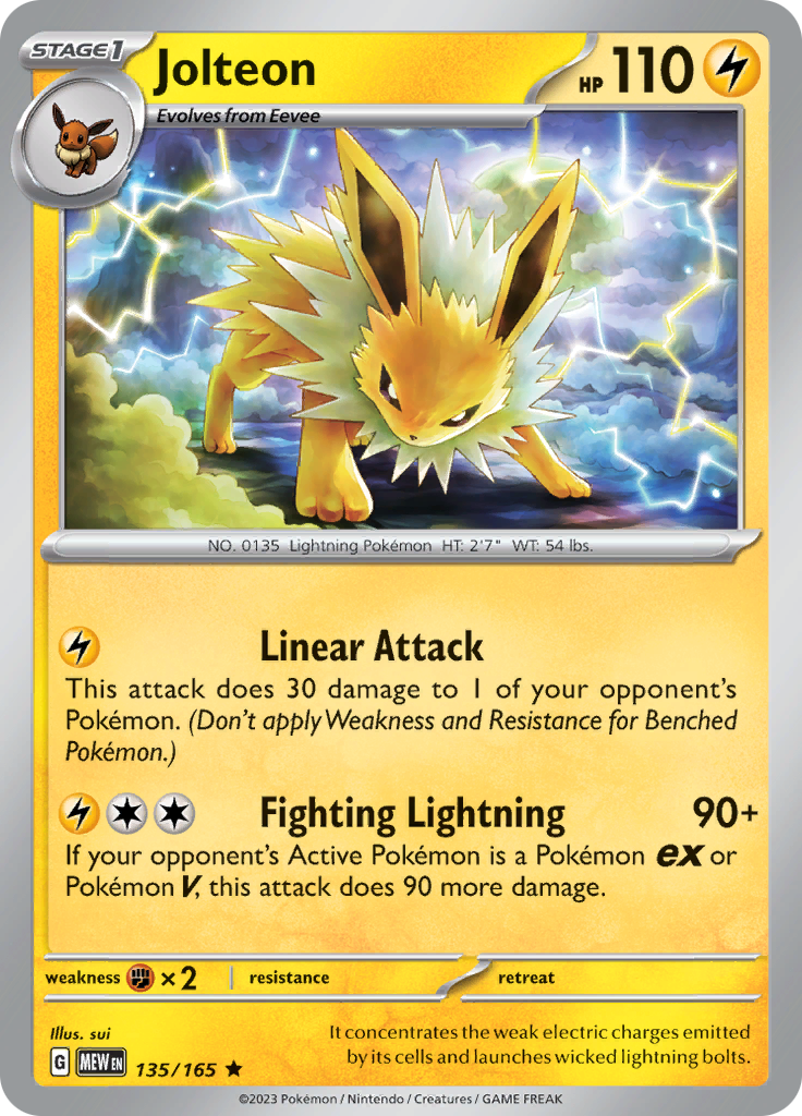 Jolteon (135/165) [Scarlet & Violet: 151] | Exor Games Bridgewater