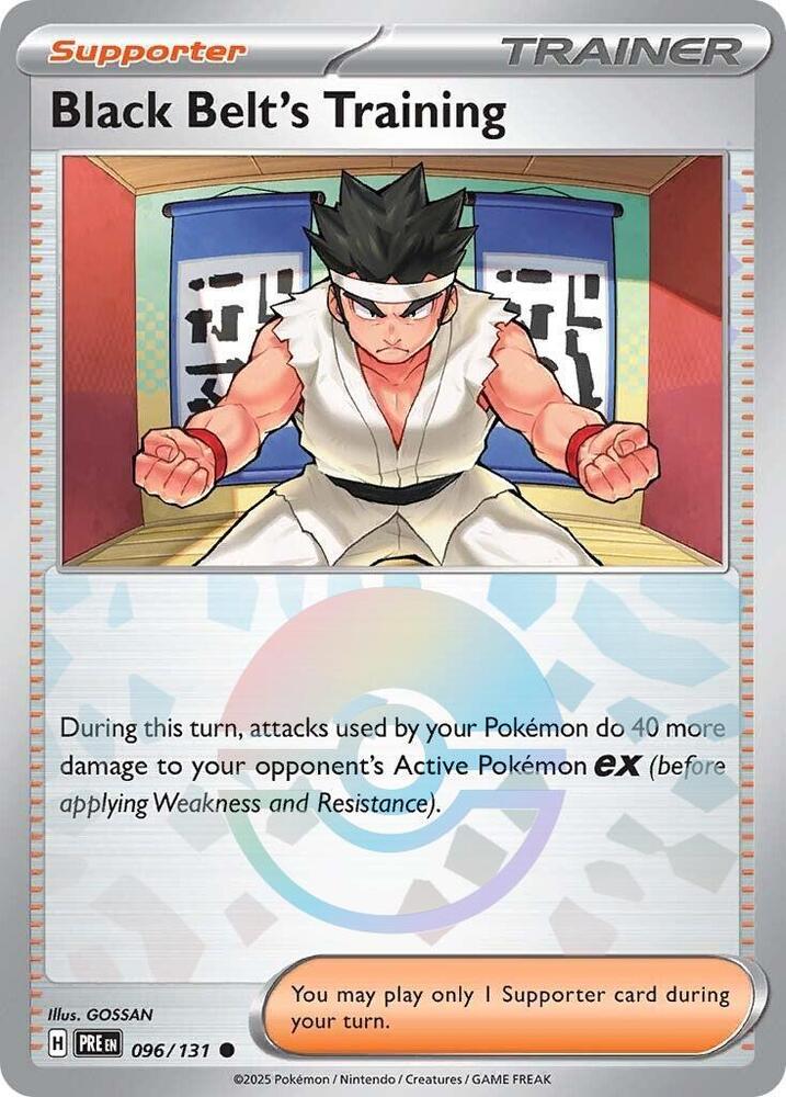 Black Belt's Training (096/131) (Poke Ball Pattern) [Scarlet & Violet: Prismatic Evolutions] | Exor Games Bridgewater