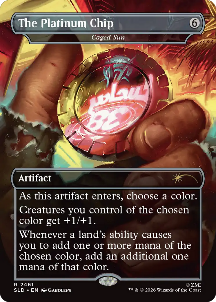 The Platinum Chip - Caged Sun [Secret Lair Drop Series] | Exor Games Bridgewater