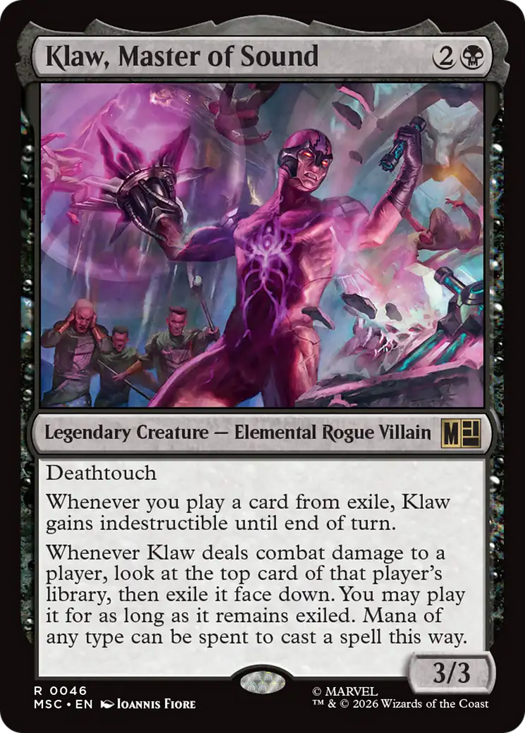 Klaw, Master of Sound (Surge Foil) [Marvel Super Heroes Commander] | Exor Games Bridgewater