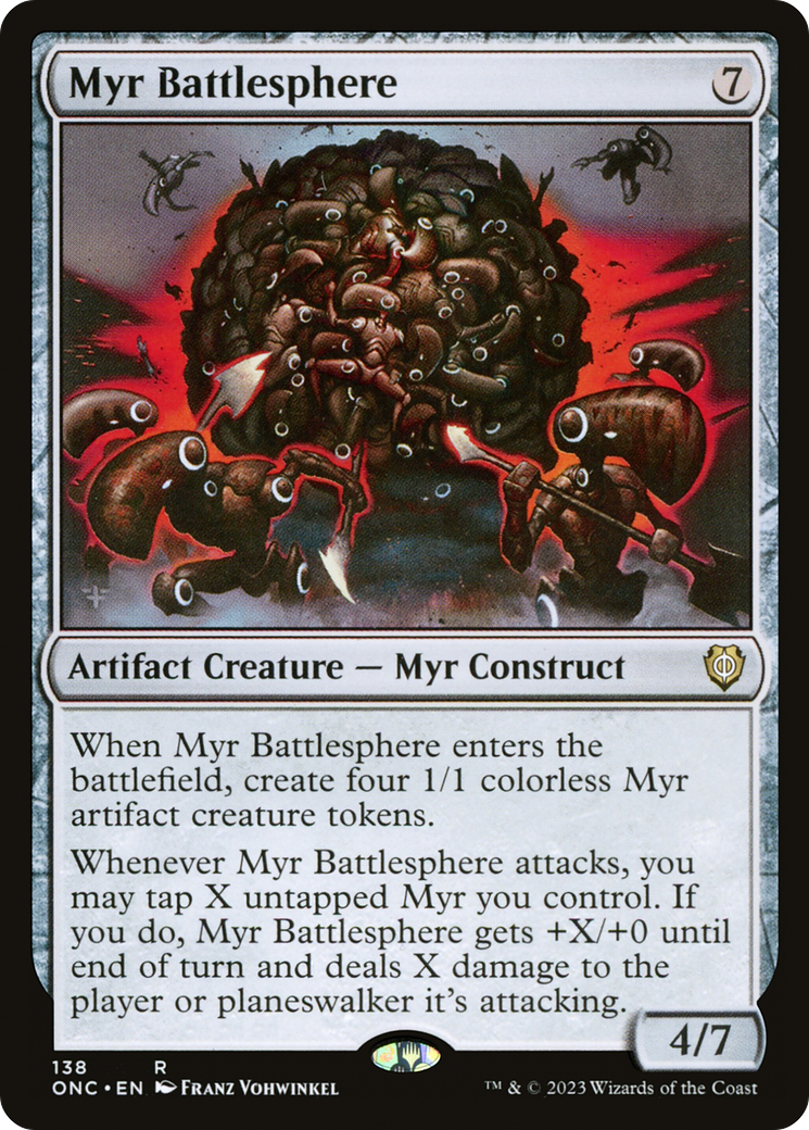 Myr Battlesphere [Phyrexia: All Will Be One Commander] | Exor Games Bridgewater