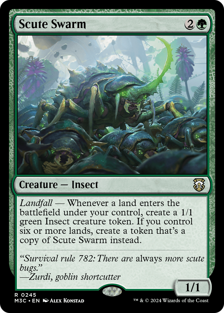 Scute Swarm (Ripple Foil) [Modern Horizons 3 Commander] | Exor Games Bridgewater