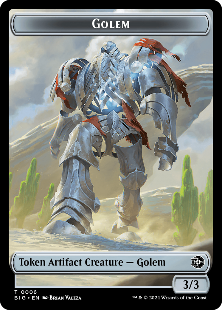 Golem // Plot Double-Sided Token [Outlaws of Thunder Junction: The Big Score Tokens] | Exor Games Bridgewater